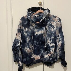 Young Fabulous & Broke Navy and Beige Tie-Dye Hoodie